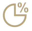icon, Chart mit Prozenten
